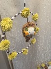 Blabla Lion  Baby Wall  Mobile Knitted Cotton Nursery From Peru 