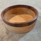 Maple And Segmented Walnut Bowl 7-1 2  Dia