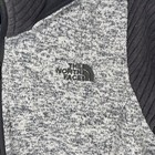 The North Face Indi Hoodie Parka Womens Medium Full Zip Fleece Gray Jacket Black