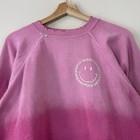 I Stole My Boyfriends Shirt Happy Face Rainbow Pink Sweatshirt - Small