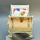 Artisan Sharon Wildstein Daybed Hand Painted Signed Vtg Dollhouse Miniature 1 12