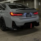Gloss Black For 2023-24 Bmw 3series G20 Lci M340i Rear Diffuser Exhaust Tip Pipe