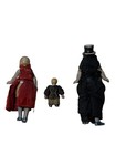Antique Carl Horn Miniature Doll Lot 3 All Bisque Crochet Costumes