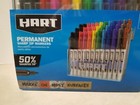 Hart Permanent Sharp Tip Markers Multi Color 36 Pack Set