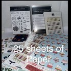 Stampin Up Darling Details Stamp   Die Bundle New   25 Sheets Echo Park Paper