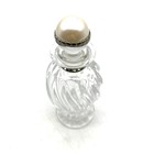 Lenox Pave Jewels Crystal Collectibles Diamonds   Pearls Swirl Perfume 5  Bottle