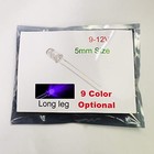 100pcs 12v 5mm Led 9v 12v Gauge Cluster Instrument 100 Count  pack Of 1  Uv