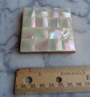 Vintage Evans Mother Of Pearl And Brass Compact 