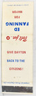 1970s Ed Fanning Dayton Mayor Montgomery County Ohio Political Election Vote