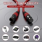 2 Pcs 6ft Xlr Male To Female Goldplated 3 Pins Microphone Cable Audio Cord