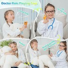 Kids Doctor Kit Pretend Play 34 Pcs Medical Bag Stethoscope Role Playing Set