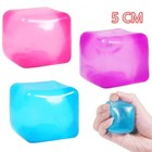 2pcs High Density Gel Ice Cube Square Decompression Vent Toy Squishy Stress Ball