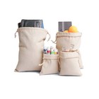Canvas Cotton Double Drawstring Thick Reusable High Quality Storage Muslin Bags