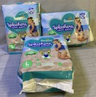3pk - Pampers Splashers Swim Diapers    gap Free    Sz L - 17 Ct Per Pack - Total 51