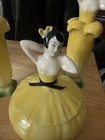 Vintage Art Deco Lady Porcelain Set 1920   s Rare