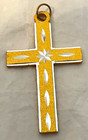 Vintage Gold silver Cross Medal Pendant