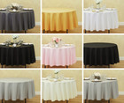 Linentablecloth 90 In  Round Polyester Tablecloths  23 Colors  Weddings   Events