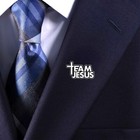 Team Jesus Enamel Pin   Christian Collar Pin   Brooch Accessory   Lapel Pins
