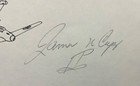 Wwii Double Ace Marine Corp Pilot James Cupp Marine Fs 213 Vmf-213 Signed Card