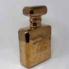 Z Gallerie Gold Parfum Bottle Coin Bank Large Decorative Perfume Bottle Bank