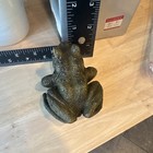 Green Resin Frog Figurine Statue Collectible Decor Made In Usa