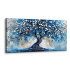  Tree Of Life Large Wall Art For Living Room  Blue Tree Canvas Decor Paintings 