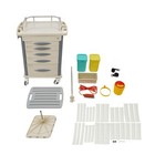 Medical Crash Cart 5 Drawers Trolley Cart Emergency Cart For Hospitals Clinic