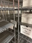 Complete Wire Shelving Unit W caster  48  X 18  X 72 
