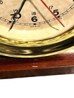 Chelsea Clock Co Newport Brass Nautical Desk Mantel Clock Mahogany Base Usa