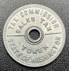 Wwii Unique 1941 State Of Washington  Sales Tax Token