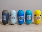 2004 Pokemon Mighty Beanz Lot Of 5 Pikachu Duskull Absol Mudkip Marshtomp