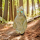 Zuni Fetish Standing Bear Stone Turquoise Eyes Pueblo Indian Tiny 2 5 H X 3 4  W