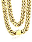 Bandmax Men S Premium Solid Stainless Steel Miami Cuban Link
