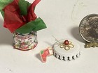 Artisan Christmas Peppermint Cocoa Gift Canister 1 12 Dollhouse Ooak Signed  24