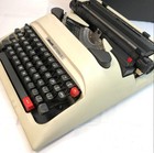 Olivetti Lettera 12 Vintage Typewriter Spain Pica Font Manual Retro W case Junk