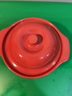 Cerutil Stoneware Portugal Double Handle Small Casserole With Lid   Coral