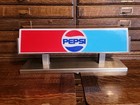 Pepsi Vintage Soda Fountain Topper Light Up Sign Dated 1989 Sitco San Antonio Tx