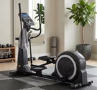 Elliptical Machine Cross Trainer With Console - Black gray Exercise Trainer