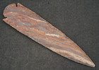 Coffee Cream 6 8  Flint Spearhead Head Knife Tool Blade Arrowhead I-611