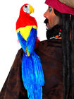 20  Pirate Parrot On Shoulder Macaw Bird Skully Pirate Costume Prop Accessory