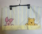 Vintage Disney Winnie The Pooh Tigger Piglet Window Valance 14   x 54  Stripes X 2