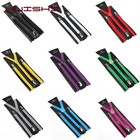 Mens Elasticated Heavy Duty Clip On Trouser Braces Adjustable Suspenders 35mm