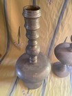 Vintage Brass Candle Holders Pair 17  Large Ornate Candlesticks Hollywood Regenc