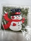 Vintage Hallmark Beverage Napkins Christmas Snowman Set Of 2 Packs Of 15