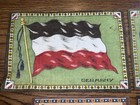 Vintage Germany Flag Cigarette Tobacco Felt 11   x7 5    Flannel Banner German Sign