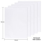 Aida Cloth 14 Count Cross Stitch Fabric 12  18inch 5pcs  white 
