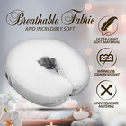 Microfiber Massage Table Face Cradle Covers - Set Of 4  White