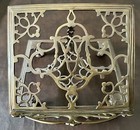 Vintage Brass - Book Stand Holder - Adjustable Folding Bible   Cookbook