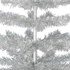 60  Retro Silver Tinsel Christmas Tree Vintage Feather Style Xmass Holiday 5ft