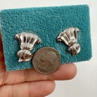 Vintage Wallace Romance Of The Sea Sterling Art Nouveau Scroll Silver Cufflinks